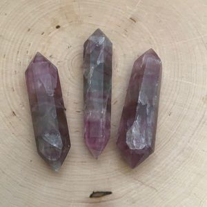 Fluorite Crystal Double Ended Points Lot 5